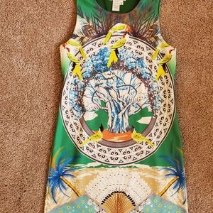 Papillon Sleeveless Jungle Pattern Dress